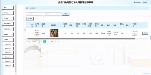 Spring Boot 合意門業(yè)銷售訂單處理管理信息系統(tǒng)設(shè)計(jì)與實(shí)現(xiàn)
